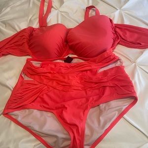 Plus size bikini set from the Gabi Fresh collection and Swimsuits for All.